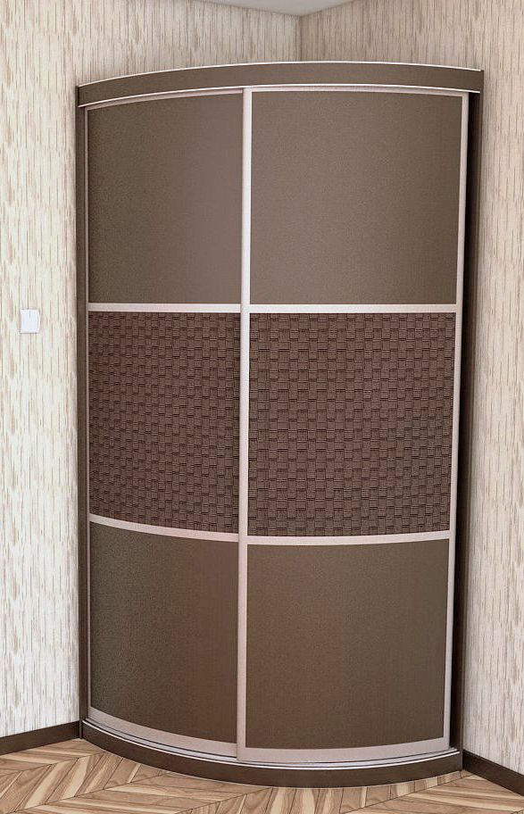 Радиусный шкаф-купе выпуклый