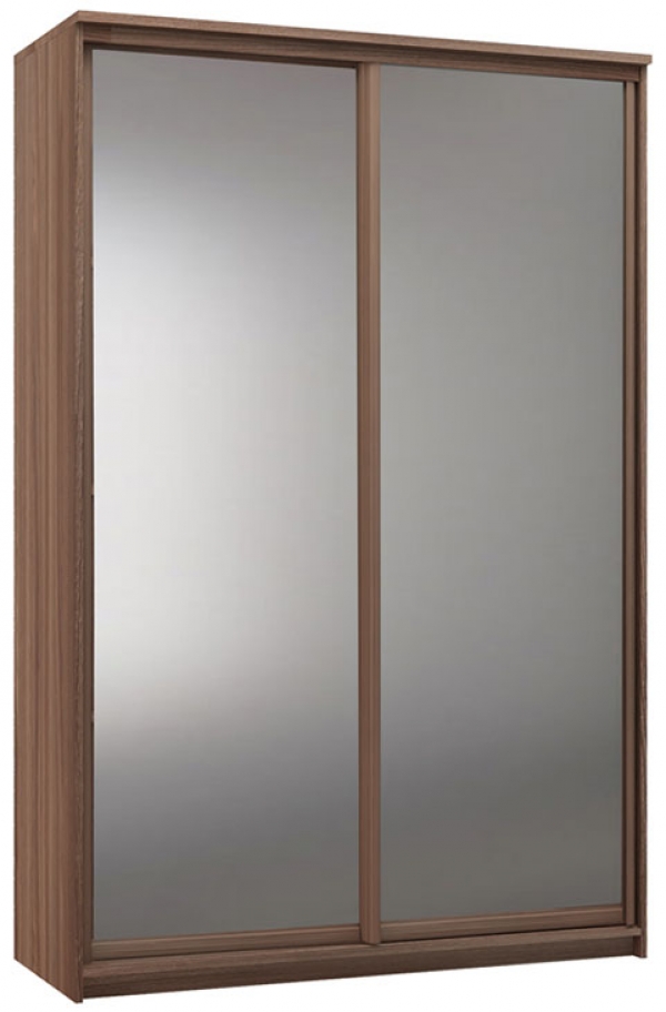 Шкаф купе двухдверный зеркало ясень