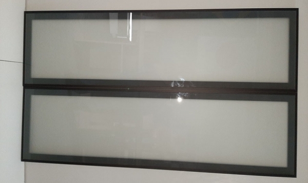 Алюминиевый фасад Z4 коньяк