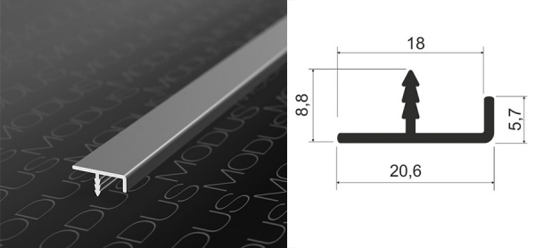 Алюминиевый фасад врезной T18-03