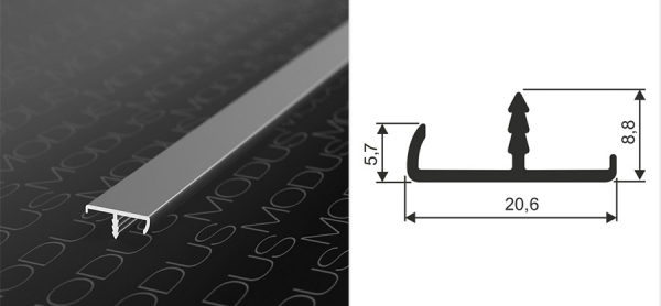 Алюминиевый фасад врезной T18-01