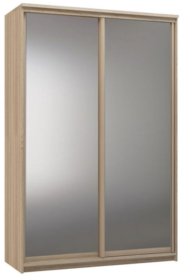 Шкаф купе двухдверный дуб сонома зеркало