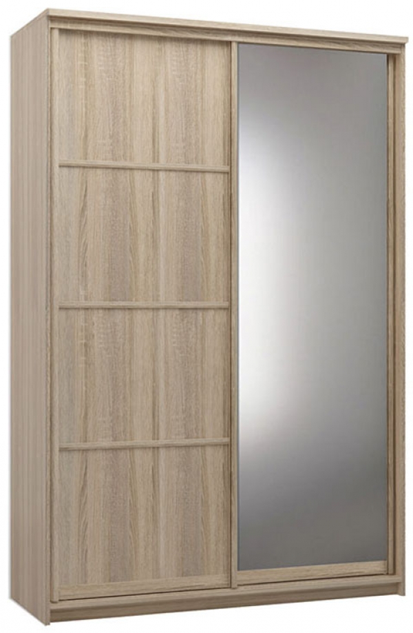 Шкаф купе двухдверный дуб сонома